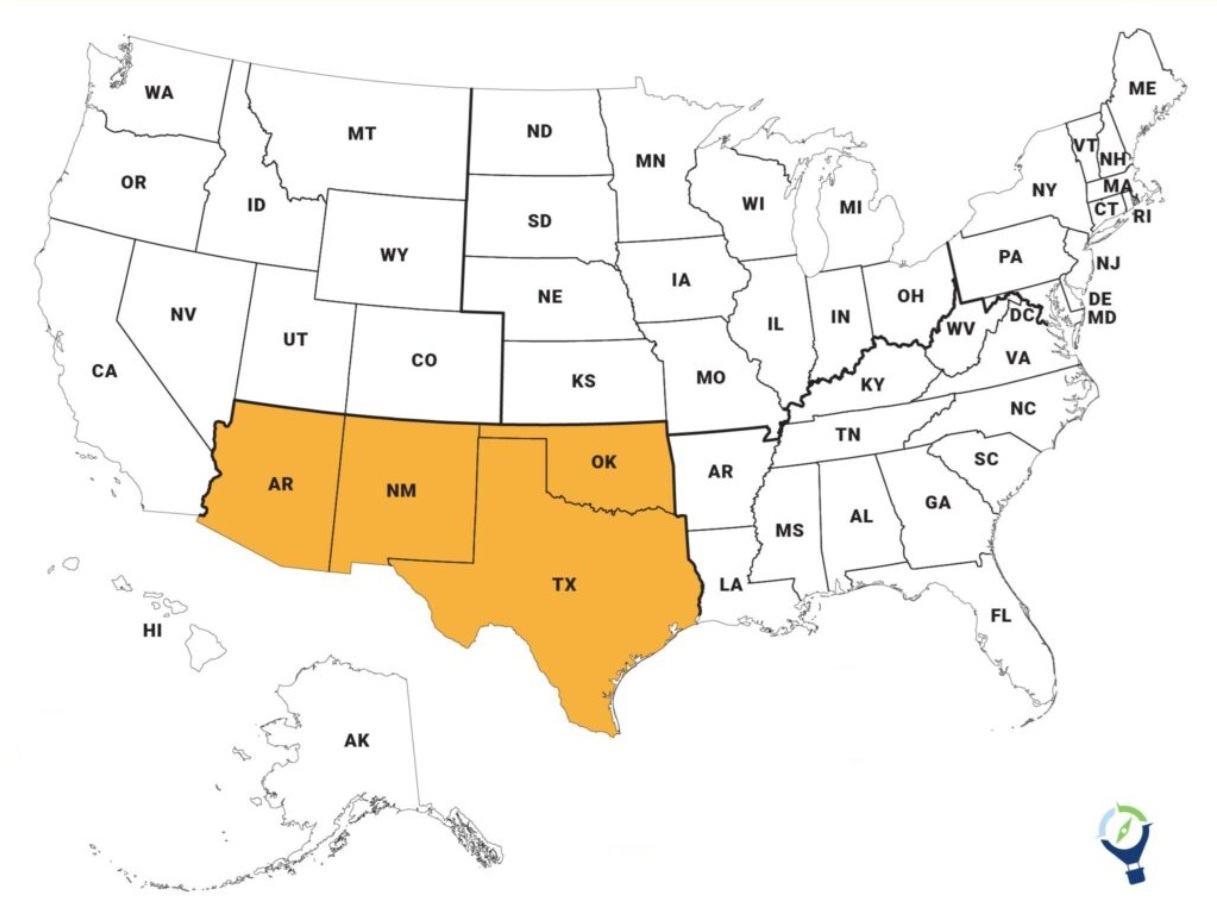 Leah Rose Insurance operates in the Southwest Region of the United States. Specifically, in New Mexico, Texas, Arizona, and Oklahoma.